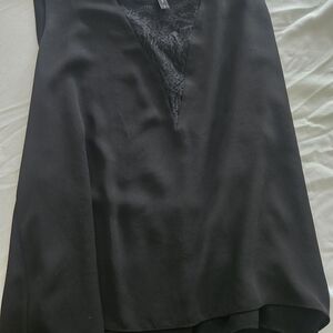 BCBGMaxAzria Black Camisole with Lace Detail